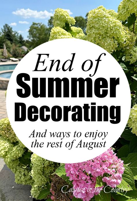 Holding on to Summer (Ways to Embrace the Season) End Of Summer Decorating Ideas, Late Summer Decor, Late Summer Decorating Ideas, Summer Table Settings, Summer Porch Decor, Spring Porch Decor, Summer Shopping, Summer Porch, Spring Tablescapes