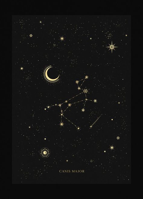 Canis Major Constellation Sirius Constellation Aesthetic, Canis Major Sirius, Canis Major Aesthetic, Canis Major Wallpaper, Sirius Constellation Wallpaper, Wolfstar Constellation, Canis Major Constellation Tattoo, Sirius Star Constellations, Canis Constellation