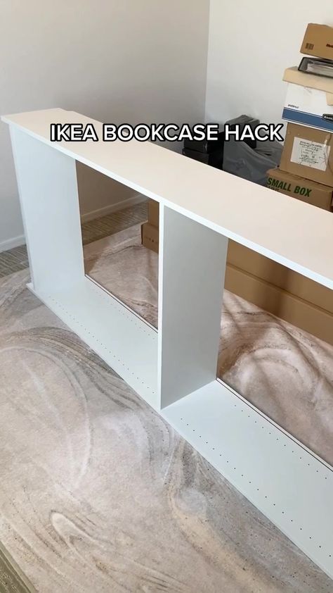 Billy Bookcase Hack Bedroom, Billy Bookcase Bench Hack, Ikea Billy Bookcase Sideboard, Ikea Reception Desk Hacks, Bookshelf Hacks Diy, Ikea Billy Desk Hack, Ikea Laiva Bookcase Hack, Ikea Billy Tv Stand, Billy Hack Ikea Tv