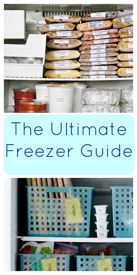 The Ultimate Freezer Guide - Super Healthy Kids Deep Freezer Organization, Freezer Hacks, Chest Freezer Organization, Resep Makanan Beku, Deep Freezer, Ideas For Organizing, Freezer Recipes, Prevent Food Waste, Freezable Meals