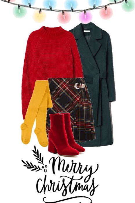 Professional Christmas Outfits, Red And Green Christmas Outfits, White Christmas Outfit, Denim Midi Skirt Outfit, Outfits For Short Women, Christmas Outfit Inspiration, Christmas Outfit Ideas, Skirt Sweater, Trendy Christmas Outfits