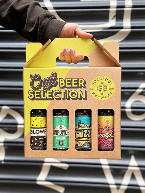 Multipack Packaging Design, Beer Package Design, Highgate London, Beer Can Design, Beer Pack, Craft Beer Design, Craft Beer Packaging, Beer Packaging Design, Beer Crate