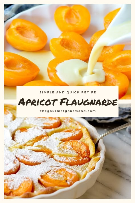 Apricot Dessert, Fresh Apricots, Clafoutis Recipes, Apricot Recipes, Recipe Categories, Quick Dessert, Simple Dessert, Fruity Desserts, Dessert Easy