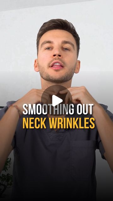 Dr. Ales Ulishchenko - MD, DO, PhD, Osteopath, Healer on Instagram: "SMOOTHING NECK WRINKLES IN ONE MOVEMENT 🔥  😱 An aging neck can give away your true age even if your face appears youthful. The neck is prone to wrinkling, sagging, and banding, and this can result in an older and weathered look  Do this exercise for 5 minutes daily in the morning and you will see amazing result 🤩  Do you want more techniques? Leave 🔥 in the comments ⬇️" Neck Wrinkles Get Rid Of, Face Wrinkles Remedies, Face Massage Anti Aging, Sagging Face, Makeup Favs, Face Massage Techniques, Face Yoga Exercises, Turkey Neck, Neck Wrinkles