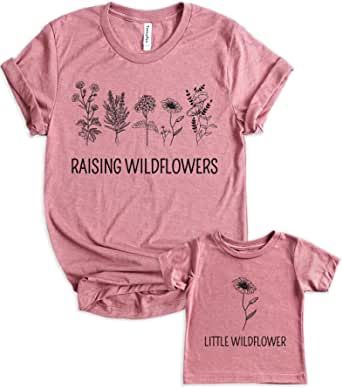 Adorable matching mommy and me shirts Baby Matching Outfits, Mother Daughter Matching Shirts, Raising Wildflowers, Mom And Me Shirts, Mother Daughter Shirts, Mother Daughter Matching Outfits, Mom And Daughter Matching, Fox Shirt, Matching Mom