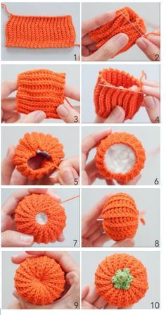 Cute Crochet Fall Decor, Ribbed Pumpkin Crochet Pattern, Sew Fall Decor, How To Make A Crochet Pumpkin, Autumn Crochet Free Patterns, Crochet Projects Diy, Red Crochet Pattern, Autumn Amigurumi Free Pattern, Crochet Patterns Pumpkins