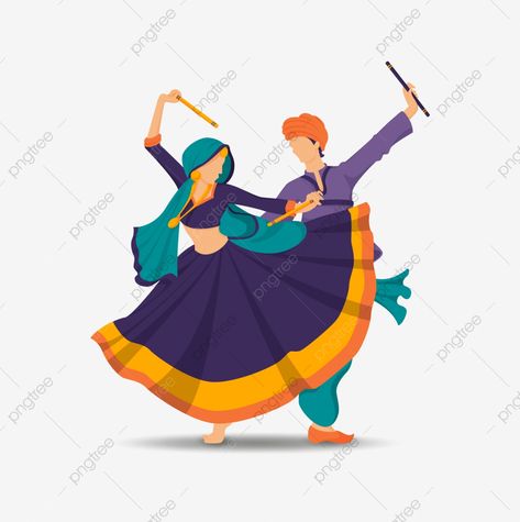 Garba Dance Drawing, Garba Png Image, Dandiya Images, Garba Poster, Dandiya Drawing, Garba Painting, Garba Drawing, Garba Images, Garba Couple