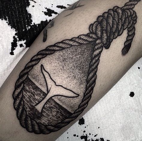 Nail Tattoos, Rope Tattoo, Drawings With Meaning, Whale Tattoo, Goth Tattoo, History Tattoos, Circle Tattoos, Whale Tattoos, Facial Tattoos