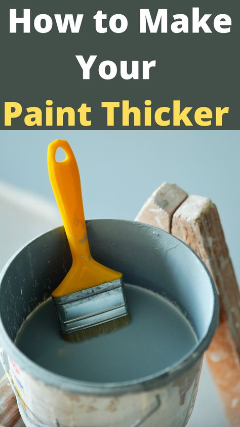 Paint is expensive, especially when you need to cover a lot of surface area. Here's an easy way to make your paint thicker and go further, without spending a ton of money on commercial products. This DIY paint thickener takes just minutes to put together and will give you professional-looking results. Try it today! How To Make Cheap Paint Better, Paint Thickener Diy, How To Make Your Paint Thicker, How To Make Cheap Paint Thicker, Thicken Acrylic Paint Diy, How To Thicken Paint, How To Make Acrylic Paint Thicker, How To Thicken Acrylic Paint, How To Make Paint Thicker