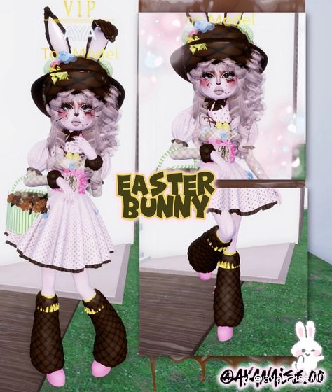 Aka Dress, Nesquik Bunny, Sanrio Outfits, Dti Theme, Wonderland Dress, Outfit Roblox, Roblox Clothes, Dti Ideas, Dti Fits