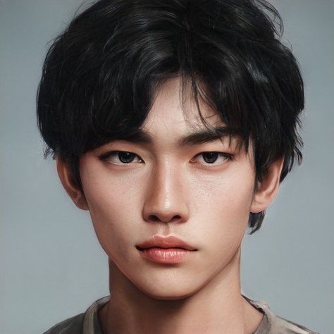 Artbreeder Boy Asian, Art Breeder, Korean Man, Squirrel Girl, Korean Face, Character Inspiration Male, Boy Face, Digital Portrait Art, Face Reference