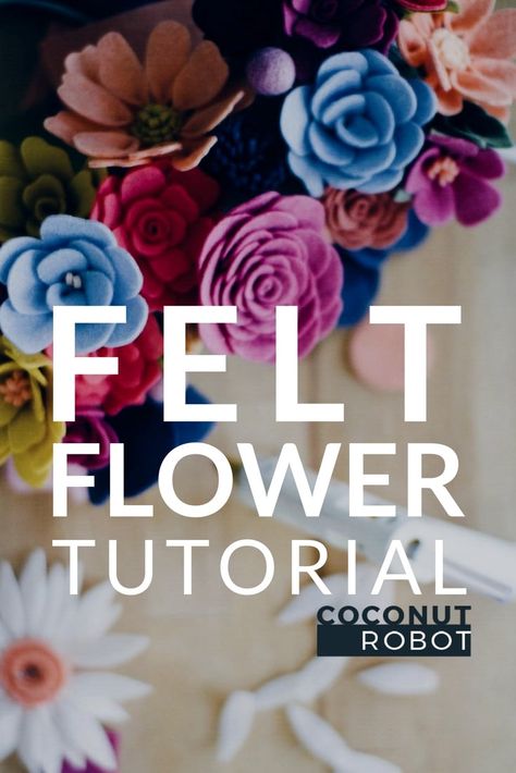 Felt Tutorial, Tattoos Outdoors, Pinecone Flowers, Outdoors Quotes, Felt Flowers Patterns, Flower Felt, Flowers Felt, Felt Flower Tutorial, Felted Flowers