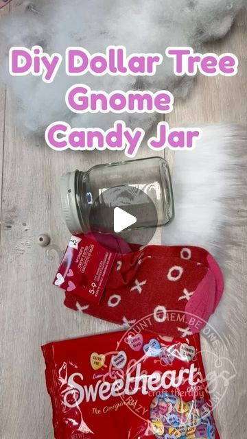 Colette L. Baran on Instagram: "Diy Dollar Tree Gnome Candy Jar #easycrafts #dollartreediy #dollartree #upcycling #UpcycledCrafts #valentinecrafts" Diy Candy Holders Craft Ideas, Diy Candy Jars Ideas, Dollar Tree Candy Jar Ideas, Diy Dollar Tree Christmas Gifts, Candy Holder Diy, Candy Jars Diy, Valentine Sweets, Craft Therapy, Christmas Candy Jars