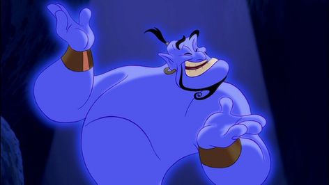 Blue Cartoon Character, Meg Hercules, Aladdin Characters, Aladdin Genie, Cute Disney Characters, Disney Quiz, Genie Aladdin, Disney Characters Wallpaper, Disney Icons