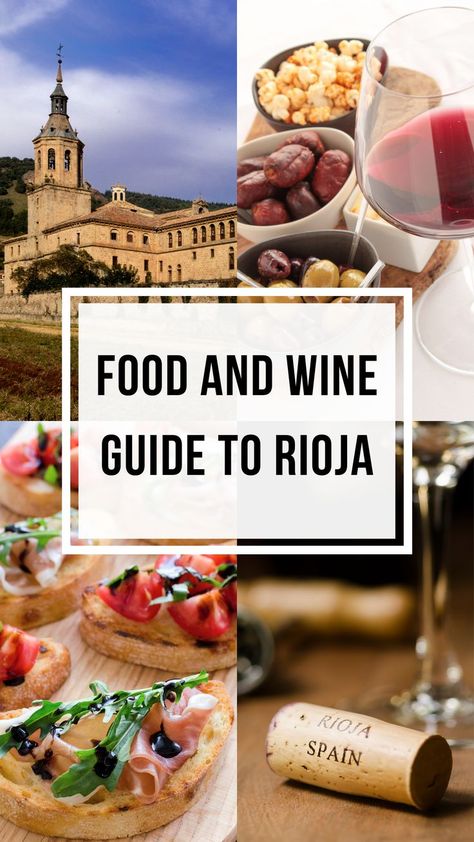 This blog is a complete guide to la Rioja Food and Wine. Learn about Pinchos, Tapas and Rioja Wines Logrono Spain, Rioja Wine, Rioja Spain, Spain Food, Wine Tourism, Wine Guide, Best Wine, Wine Travel, Food Pairings