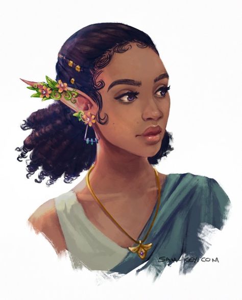 Fantasy Friends, Dnd Elves, Elf Characters, Home Games, Paintings And Drawings, Black Characters, Dnd Art, Anime Princess, Fantasy Aesthetic