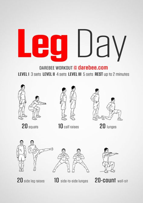 Legs are what you need to use when you want to run (from zombies, werewolves and vampires, for example) and they’re also kinda useful in everyday life because we still walk to get to places. This is a workout to help you make them strong and capable of performing at will. Leg And Shoulder Workout For Men, Leg Bodyweight Workout, Leg And Calf Workout, Workouts Darebee, Calf Workout At Home, Legs At Home Workout, Leg Exercises For Men, Bodyweight Leg Workout, Darbee Workout