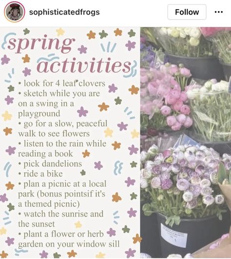 Spring Habits, Romanticize Spring, Cottagecore Style Guide, Cottagecore 2023, Cottagecore Things To Do, Cottagecore Activities, Spring Family Activities, Aesthetic Activities, Cottagecore Things