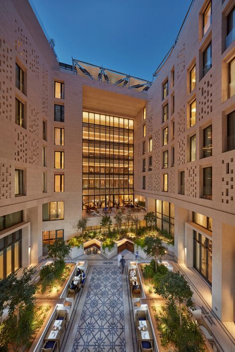 Hotel Design Architecture, Hotel Facade, Hotel Exterior, Hotel Inspiration, Elegant Hotel, Hotel Building, Hotel Interior Design, Hotel Project, Doha Qatar