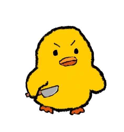 Angry Cartoon Face, Chick Drawing, Noteit Ideas, Angry Duck, Angry Cartoon, Cool Easy Drawings, Chicken Drawing, Angry Animals, Duck Drawing