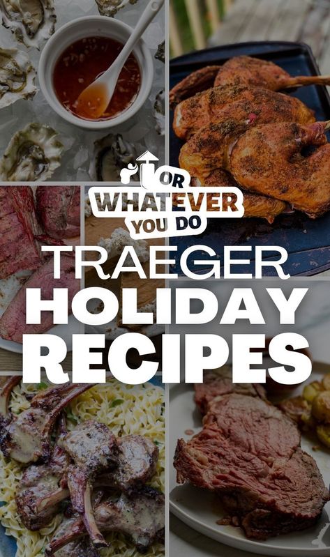 Favorite Traeger Holiday Recipes Traeger Christmas Recipes, Winter Smoker Recipes, Traeger Pork Tenderloin, Ultra Creamy Mashed Potatoes, Grilled Butternut Squash, Smoked Dishes, Turkey And Stuffing, Winter Side Dishes, Traeger Grill Recipes