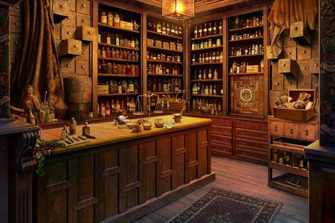 Fantasy Shop, Fantasy Rooms, Forgotten Realms, Fantasy Setting, Fantasy Places, Environment Design, Environment Concept Art, Corporate Design, Medieval Fantasy