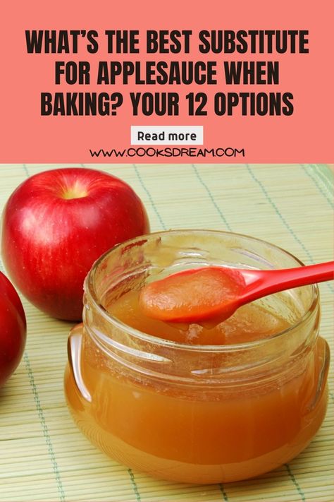 Substitute For Applesauce In Baking, Applesauce Substitute In Baking, Apple Sauce Substitute For Baking, Applesauce Substitute, Yogurt Substitute, Baking Substitutions, Canned Applesauce, Applesauce Bread, Coconut Milk Uses