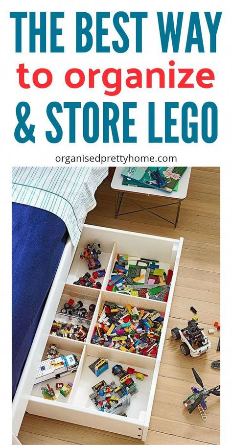 Lego Storage Ideas Organizers, Kids Lego Storage, Lego Storage Diy, Lego Storage Organization, Kindergarten Organization, Lego Organization, Diy Organizer, Girls Playroom, Kids Toys For Boys