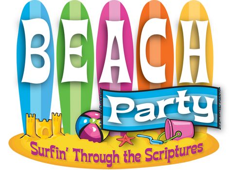 Vintage Beach Party, 50s Beach, Beach Bingo, Kids Beach Party, Beach Blanket Bingo, Beach Birthday Party, Beach Music, Party Clipart, Winter Beach