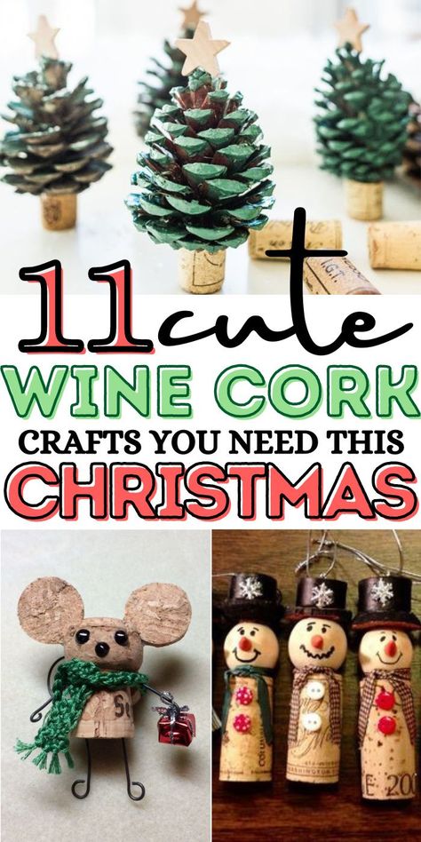 Christmas Tree Made Out Of Wine Corks, Christmas Decorations Using Wine Corks, Wine Cork Planters For Succulents, What To Do With Corks From Wine Bottles, Things To Make With Wine Corks Diy, Cork Gifts Ideas, Cork Crafts Diy Creative Things, What To Do With Corks Diy Projects, Christmas Crafts Using Wine Corks