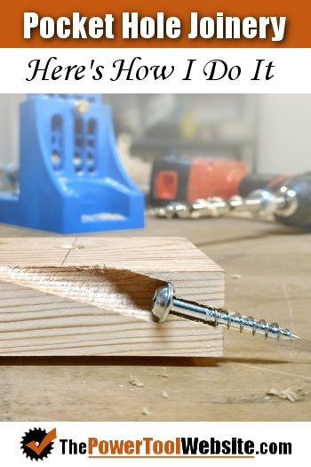 Advanced Woodworking Plans, Diy Cabinet, Pocket Hole Joinery, Pocket Screws, Wood Crafting Tools, Carpentry Projects, Kreg Jig, Art Of Manliness, Woodworking Joinery