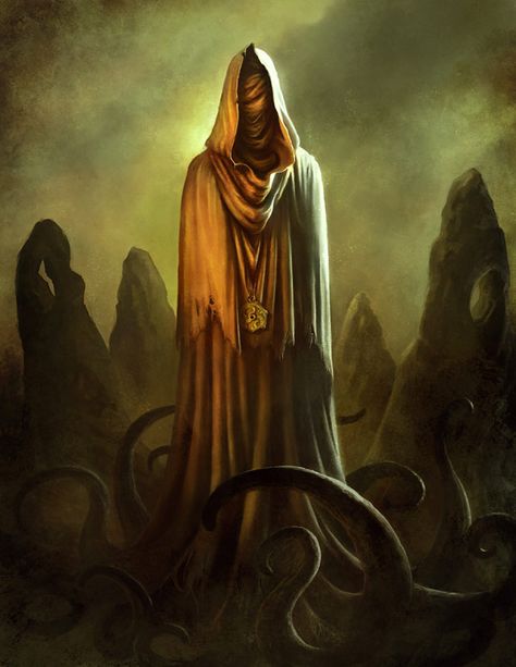 Hastur: The Unspeakable, He Who is Not to be Named, Lord of Interstellar Spaces The King In Yellow, King In Yellow, Lovecraft Monsters, Lovecraft Art, Call Of Cthulhu Rpg, Lovecraft Cthulhu, Weird Fiction, Lovecraftian Horror, Hp Lovecraft