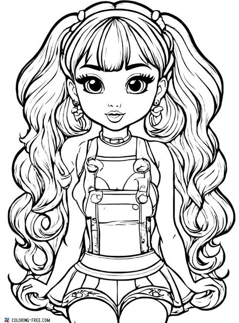 LOL Surprise Doll Coloring Pages - Printables Coloring-Free.Com Doll Coloring Pages, Lol Coloring Pages, Lay Lay, Fashion Coloring Book, Lol Doll, Doll Drawing, Group Crafts, Lol Surprise Dolls, Element Of Surprise