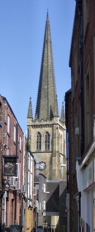 Wakefield Cathedral, West Yorkshire. Viewed from Westgate #RealEstate #LiveinWestYorkshire http://castlesmart.com can help you find your new home. Wakefield Yorkshire, Photography History, England Photography, Cottage Crafts, Country Park, History Of Photography, Country Landscaping, Wakefield, West Yorkshire