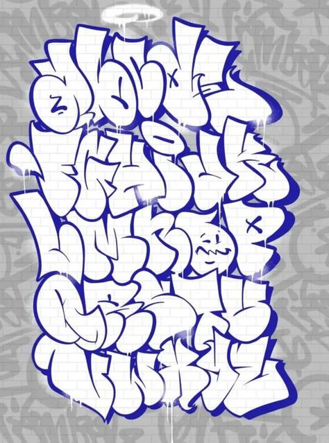 Throwie Alphabet, Alphabet