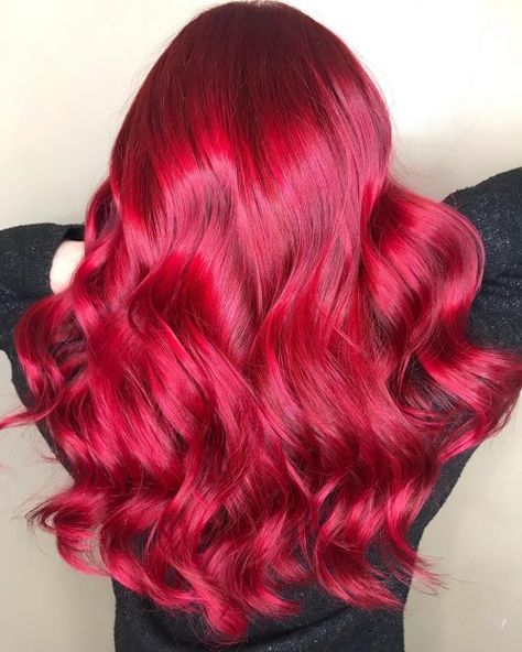 16 Stunning Bright Red Hair Colors to Get You Inspired Bright Red Hair Color, Red Purple Hair, Hair Lookbook, Vibrant Red Hair, Cherry Red Hair, Red Blonde Hair, Red Hair Inspo, Dyed Red Hair, Hair Color Burgundy