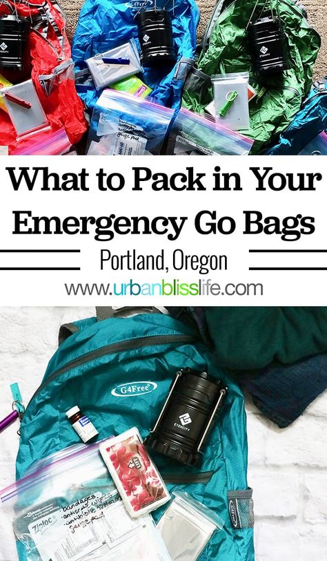 What to Pack in an Emergency Go Bag What To Pack In A Go Bag, How To Pack A Go Bag, Evacuation Go Bag, What To Pack For Emergency Evacuation, Emergency Go Bag For Women, Go Bag Ideas Emergency, Prep Bag Emergency Preparedness, Emergency Overnight Bag Essentials, Go Bag Ideas