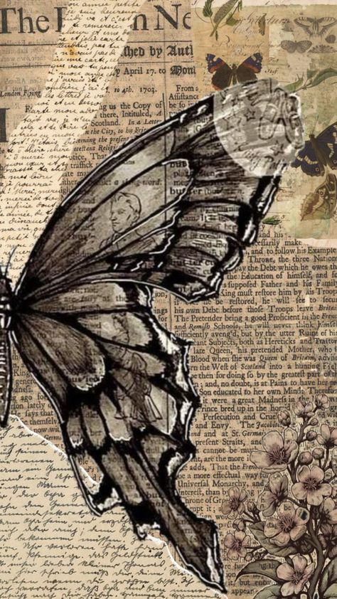 Steampunk Mixed Media Art, Printable Wall Collage, Steampunk Mixed Media, Iphone Wallpaper Classy, Butterfly Wallpaper Backgrounds, Beautiful Art Pictures, Vintage Poster Art, Pretty Wallpapers Backgrounds, Vintage Butterfly