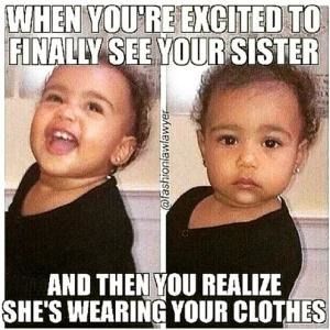 Funny Sister Memes, Sister Meme, Sister Jokes, National Sisters Day, Sibling Memes, Sisters Goals, Siblings Funny, Sister Quotes Funny, Sister Day