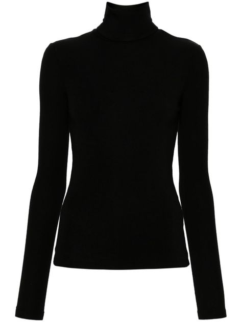 Find ROHE Turtleneck Top on Editorialist. black wool blend fine knit roll neck long sleeves straight hem Womens Black Turtleneck, Black Turtleneck Top, Nancy Wilson, Black Turtle Neck, Black Highlights, Turtleneck T Shirt, Turtleneck Top, Black Turtleneck, Virtual Closet