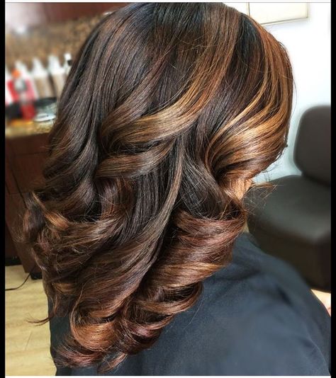 Natural Hair Highlights, Black Women Hair Color, Pressed Natural Hair, Silk Press Natural Hair, Beautiful Natural Hair, Dyed Natural Hair, Beautiful Hair Color, Hair Color For Women, Relaxed Hair