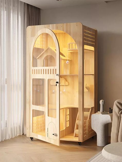 Cat Room Decor, Cat Furniture Design, Cat Bedroom, Cat Castle, Cat Houses Indoor, Cat Patio, Cat Hotel, Cat Tree House, Cat Wall Furniture