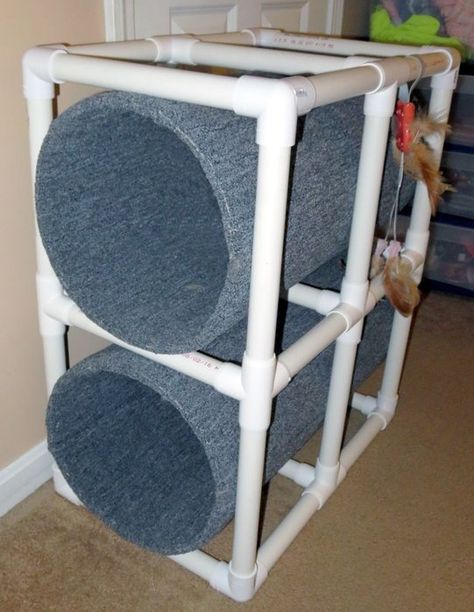 Double Cat Tunnel: 11 Steps (with Pictures) Pvc Pipe Cat Tree, Cat Room Diy Easy, Diy Cat Tunnel Indoor, Diy Cat Tunnel, Cat Tunnel Diy, Cat Tunnel Indoor, Rabbit Enrichment, Cat Shelters For Winter, Cat Spirit Animal