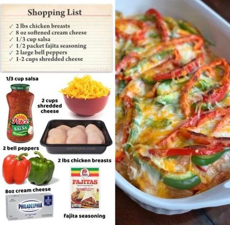 Cheesy Baked Fajita Chicken – Tnextrecipes Baked Fajita Chicken, Cajun Recipes Authentic, Fajita Chicken, Baked Chicken Fajitas, Fajita Seasoning, Fajita Recipe, Cream Cheese Chicken, Spicy Dishes, Soften Cream Cheese