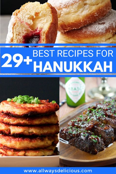 Hannukah Recipes, Hanukkah Desserts, Hanukkah Recipes, Hanukkah Dinner, Jewish Holiday Recipes, Jewish Cuisine, Hanukkah Food, Fried Foods, Passover Recipes