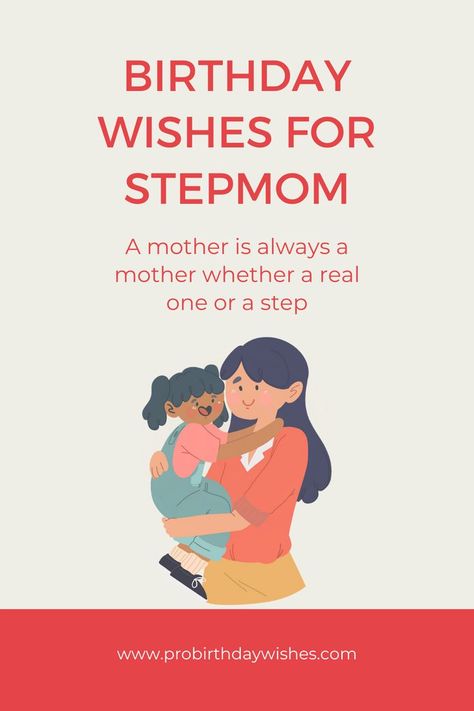 Happy Birthday Wishes for StepMom Step Mom Birthday Quotes, Step Mom Birthday Card, Happy Birthday Step Mom, Birthday Images For Men, Cool Happy Birthday Images, Birthday Wishes For Mother, Mom Birthday Quotes, Mom Quotes From Daughter, Happy Birthday Mother