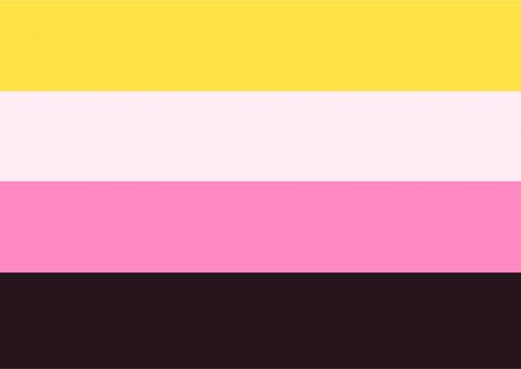 Fem Nonbinary Flag, Transmasc Nonbinary Flag, Female Nonbinary, Neutrois Flag, Nonbinary Symbol, Xeno Flags, Pride Pfp, Werewolf Girl, Flag Maker