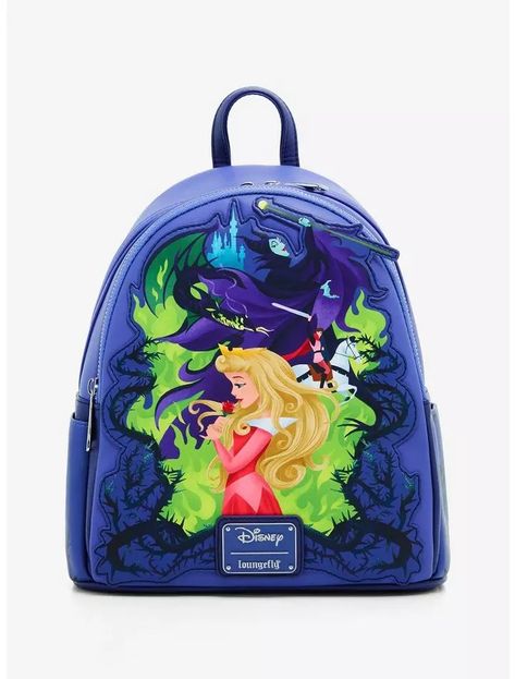 Aurora Prince Phillip, Flora Fauna And Merryweather, Sleeping Beauty Characters, Loungefly Collection, Lounge Fly, Loungefly Purse, Disney Bags Backpacks, Backpack Purses, Disney Board