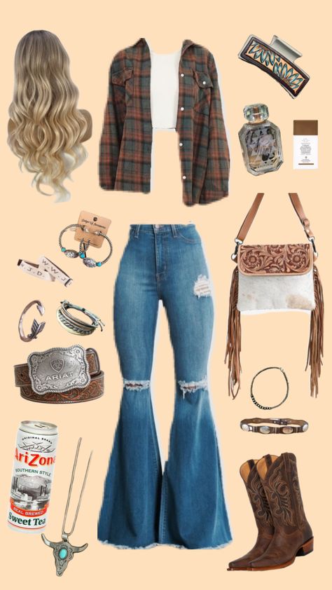 Country Western Outfits, Country Outfits Women, Casual Country Outfits, Cowgirl Style Outfits, Southern Outfits, Country Style Outfits, Western Wear Outfits, Cute Country Outfits, Looks Country