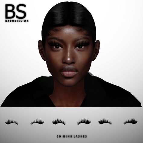 BADDDIESIMS 3D MINK LASHES 3D MINK LASHES 3 SWATCHES + BUG FIXED ( EYE SHAPE ) DOWNLOAD SUPPORT ME ON PATREON 💓 https://www.patreon.com/BadddieSims Sims 4 Brows Patreon, Eyelash Extensions Sims 4 Cc, Baddie Sims 4 Cc Lashes, Sims 4 Urban Lashes, Sims 4 Mink Lashes Cc, Sims Black Cc, Sims4 Lashes, Sims4 Cc Eyelashes, The Sims 4 Cc Lashes